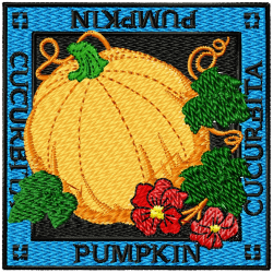 Pumpkin Embroidery Design 8